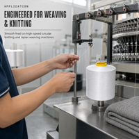 Fil à tricoter 100 % polyester DTY 100/36 de qualité AA, faiblement élastique, Oeko-Tex 100, haute ténacité, semi-terne, pour chaussettes, sous-vêtements et tissus tricotés