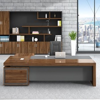 Ensemble de chaises de bureau exécutif Simple moderne grand directeur bureau de président panneau en bois massif Style luxe pour