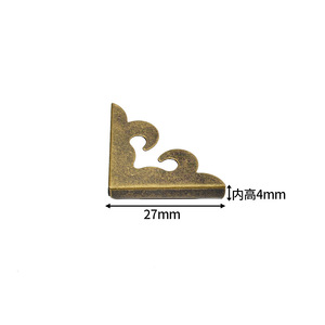 Metal Book <b>Corner</b> <b>Protectors</b> Antique Bronze Durable For Photo Albums And Menus Rectangle Shape Hardware Accessory - Product Image 2