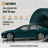 Film de protection de peinture (PPF) en TPU auto-cicatrisant 7,5 mil, haute brillance, à changement de couleur, anti-rayures, hydrophobe, effet métal liquide