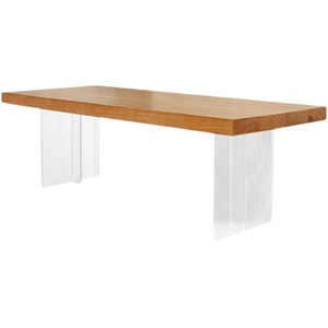 ModHomi Modern Style Floating Coffee <strong>Tables</strong> Rectangular Solid Wood Coffee <strong>Table</strong> With <strong>Clear</strong> Acrylic Base Legs <strong>Table</strong> for Home - Product Image 5
