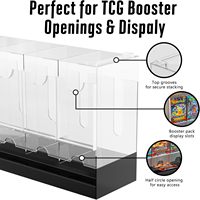 Distributeur de paquets de cartes TCG en acrylique, sans acide, qualité archivistique, moderne, portable, fournitures pour loisirs créatifs, design classique à fenêtre transparente