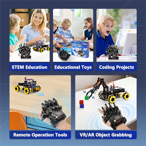 ACEBOTT NUEVO Kit <span class=keywords><strong>de</strong></span> Robot Educativo STEM para Niños, Guante con Sensor <span class=keywords><strong>de</strong></span> Movimiento, Aprendizaje DIY, Programación en Python ACECode, Kit <span class=keywords><strong>de</strong></span> Robot para Arduino - Product Image 6