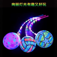 Ballon lumineux clignotant en gros, promotion, ballon de plage gonflable néon en PVC, ballon de basket, jouets LED pour enfants, garçons et filles