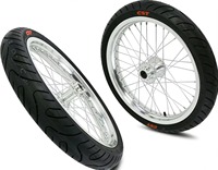 Moto tout-terrain électrique Surron Light Bee X, jeu de roues 19 pouces F 16 pouces R, moyeu CNC usiné, compatible tubeless, jante noire, spécifications rallye