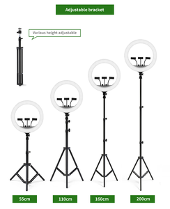 <span class=keywords><strong>Kalio</strong></span>-Anillo de luz con trípode, accesorio con ajuste de 180 grados, 18 pulgadas, para Youtube, Tiktok - Product Image 4