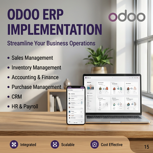 Services d'implémentation d'ERP Odoo pour Mac : Stock/Gestion des stocks, Optimisation des ventes, Comptabilité, Finance, CRM, RH, Paie, Agence - Product Image 1