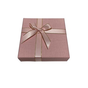 New Pink Ribbon High-end Gift Box Can Be Customized Printing Valentine's Day Gift Box
