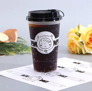 Rotolo stampato personalizzato di alta qualità colore <span class=keywords><strong>nero</strong></span> <span class=keywords><strong>bianco</strong></span> rosa Logo adesivo adesivo in carta per bevande alimentari - Product Image 6