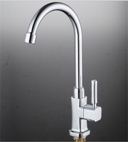 Robinet de lavabo monocommande à ouverture rapide en alliage de zinc brossé, à montage sur plan, avec cartouche céramique, design moderne pour cuisine