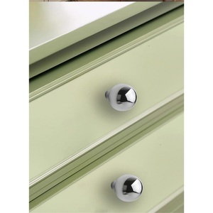 Poignées de meuble rondes modernes en alliage de zinc, poignée de porte dorée à trou unique pour commode et tiroir, vente directe d'usine - Product Image 3