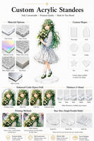Standee Akrilik Anime Custom Cetak UV Slot Tunggal Figur Akrilik Gadis Anime Hadiah Ulang Tahun