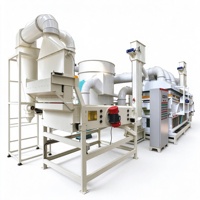 Ligne de traitement automatique de tri et de calibrage des grains de café industriels 10T/H