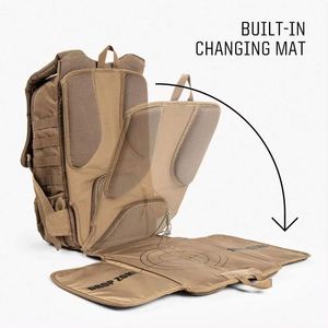 Échantillon Gratuit Sac à Dos Tactique Personnalisé et Durable pour Couches et Articles de Bébé, pour Voyage en Extérieur, Sac à Dos de Papa pour Couches et Bébé - Product Image 4