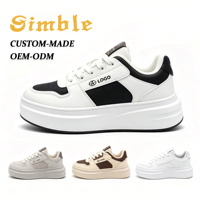 Zapatillas de Skate con Plataforma para Hombre y Mujer, con Logotipo Personalizado, Resistentes, con Suela Gruesa, Modernas, Casuales
