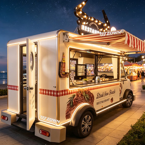 Commercial Grade Electric Food Truck Mobile Kitchen With Full Cooking Set Customized Outdoor Fast Food Trailer - Product Image 1