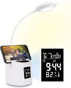 Battery charging Reading Table Lamp With Pen Holder Touch Sensor Led Desk Lamp Night Light