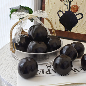 Modelo de Fruta Artificial de Ciruela Negra para Decoración Navideña del Hogar y Accesorios de Fotografía - Product Image 1