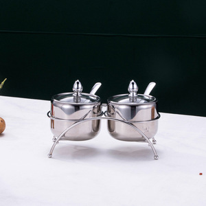 304 Roestvrijstalen Kruidenpot Pak Keuken Visuele Kruidenbak Brug Type Kruidenbak Plaatsing Matten Voor Eettafel - Product Image 6