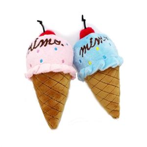 Juguete de peluche con forma de cono de helado con diseño bordado de cereza, almohada suave para niños de 11 cm a 30 cm, regalo de cumpleaños unisex - Product Image 2