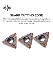 ZANHO PVD Coated Carbide Threading Inserts 16ER 11W 16ER14W 16IR I1.5ISO 1.25ISO Insert for Machine Tool Cutting