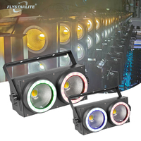 Projecteur LED Blinder à Haute Luminosité 250W à 2 Yeux avec Contrôle DMX512 pour DJ Professionnel, Décoration de Scène, Soirées en Boîte de Nuit et Événements