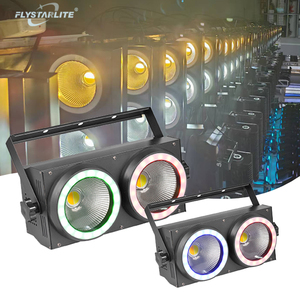 DMX512 2 Eyes Blinder LED Matrix Light Strip Light COB Strobe Wash Effect RGB Ring 250W Blanc Chaud pour Mariages et Fêtes - Product Image 1