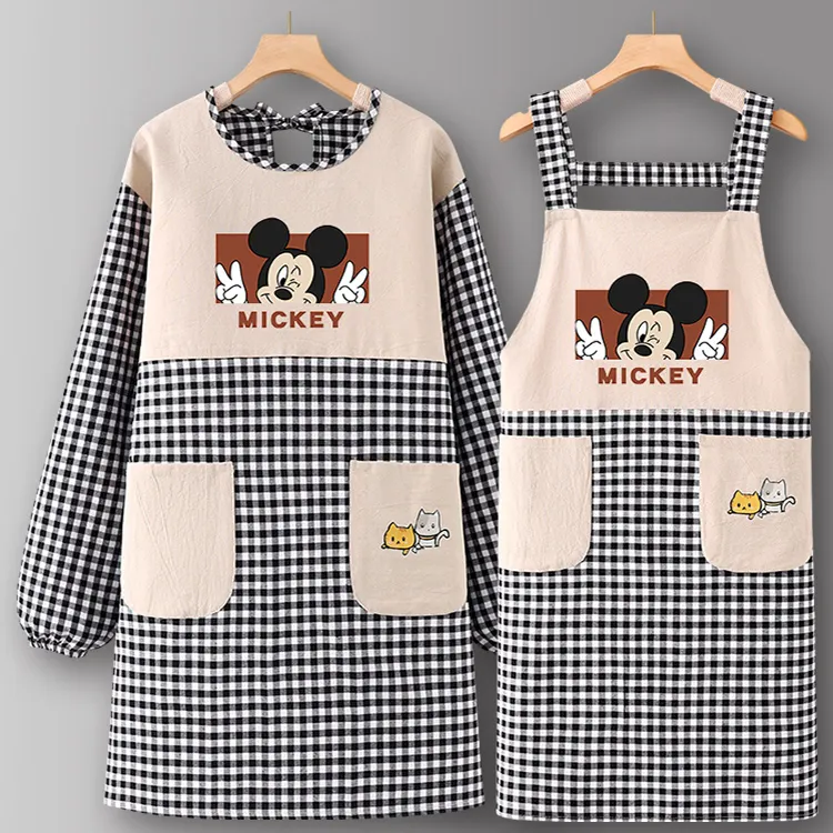 Household Cleaning Cute Anti Dirty Apron With Sleeves And Pockets Wholesale