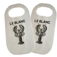 Bavoirs de tablier jetables non tissés de homard personnalisés par gril de BBQ bavoirs adultes imprimés par coutume pour le restaurant