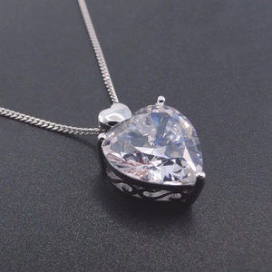 จี้เงินแท้ 925 รูปหัวใจ ประดับพลอยสีน้ำเงินแซฟไฟร์และเพทาย สำหรับผู้หญิง ลดราคาพิเศษ - Product Image 6