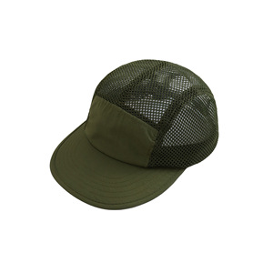 Mesh Baseball <b>Cap</b> Quick Drying Breathable Five Panel Men's Outdoor Sun <b>Hat</b> <b>Flat</b> Brim Sport <b>Cap</b> Army Green Gray Black Navy Ivory - Product Image 5