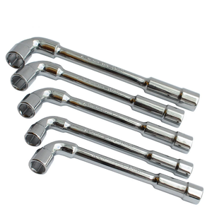 L Type Angled Hex Socket <strong>Spanner</strong> Chrome-Vanadium Steel <strong>Double</strong> <strong>Ended</strong> Hex Socket Wrench <strong>Set</strong> 1/2 Inch to 1/4 Inch - Product Image 2