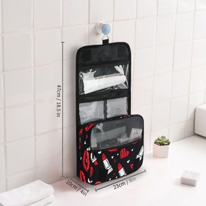 Customized Logo Design Portable Waterproof Hanging Toiletry Bag Travel Bags Large Capacity Outdoor Travel Cosmetic Bags - Product Image 6