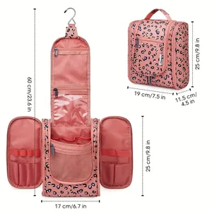 Gran oferta, bolsa de cosméticos impermeable de gran capacidad para mujer, colgante de cremallera a la moda, almacenamiento de maquillaje cosmético - Product Image 2