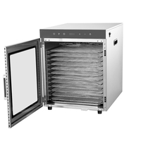 12 Trays Groothandel Beste Kwaliteit Commerciële Voedsel Droogmachine RVS Rotatie Voedsel Dehydrator