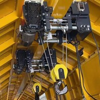 Palans à câble européens de type ND à économie d'énergie HNTIWIN avec moteur de levage ABM pour la manutention de matériaux en atelier avec télécommande