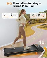 Caminadora Eléctrica Compacta para el Hogar, Entrenamiento Cardiovascular, Caminata y Trotar, Caminadora Debajo del Escritorio con Inclinación, Instalación Gratuita, Precio de Fábrica
