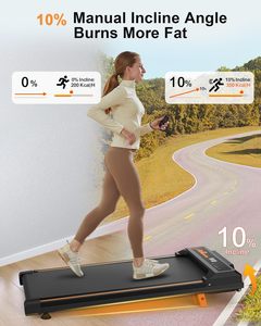 Tapis de course électrique compact pour la maison, entraînement cardio, marche et jogging, à installer sous le bureau, avec inclinaison, installation facile, prix usine - Product Image 4