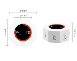 Pomodoro <span class=keywords><strong>Timer</strong></span> LCD Digital Timers Set 3 5 30 90 Minutos Niños Aprendizaje Estudio Cocina Huevo Gimnasio Cubo Cuenta regresiva visual Temporizador de tomate - Product Image 5