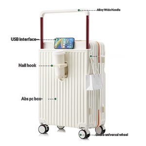 Valise à roulettes large Factory 2026 à ouverture frontale, 20-26 pouces, roues universelles, personnalisable, étanche, légère et durable - Product Image 4