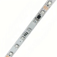 Bande LED RVB adressable WS2811 12V/24V 60 LED/m, effet cascade programmable, IP68, pour décoration de maison et de scène