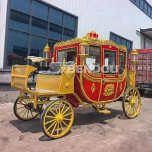 Carruaje Real Europeo de Lujo, Vehículo Turístico Eléctrico de 4 Ruedas, Carro de Transporte para Bodas y Resorts al Aire Libre - Product Image 3