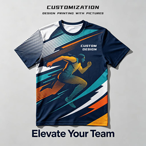 Camisetas Personalizadas con Estampado Completo, Diseño Empresarial, Camisetas de Actividad con Cuello Redondo y Manga Corta para Hombre, Sublimadas - Product Image 1