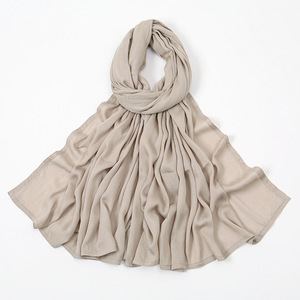 Zifeng OEM Turbante Nigeriana Para Casamento Tradicional Venta al por mayor Plain Bubble Chiffon Hijab - Product Image 4
