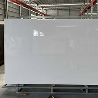 Carreaux de céramique de dalle de pierre frittée blanche minimaliste de luxe de qualité supérieure de 20mm pour table basse de comptoir vanité de salle de bain