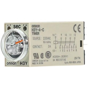 Thu nhỏ Thời gian chuyển tiếp với Power-on chậm trễ 220V DC bảo vệ & mục đích chung Epoxy kín H3Y-4-C AC220V 10S - Product Image 6