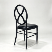 Chaise d'événement en résine avec revêtement rembourré, empilable, imperméable, écologique, pour événements hôteliers, mariages, salles de banquet