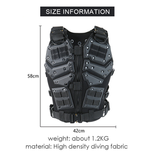 Gilet tactique de haute qualité, porte-plaques modulaire avec poids de sécurité et ceinture de sécurité pour l'entraînement des gardes - Product Image 3