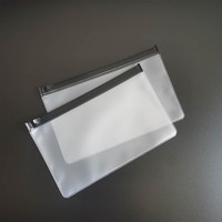Sacs à fermeture éclair en EVA givré, petit format, avec logo personnalisé, recyclables, pochettes transparentes pour bijoux, emballage imprimé pour bracelets et boucles d'oreilles