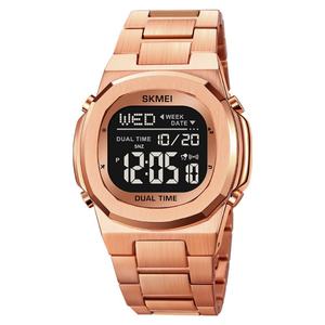 Reloj Electrónico Inteligente de Lujo Skmei OEM Nuevo para Hombre, Reloj Deportivo Impermeable, Reloj de Pulsera Luminoso Cuadrado de Acero Inoxidable - Product Image 2